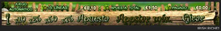 Multiplicador de Apuestas Slot Irish Riches
