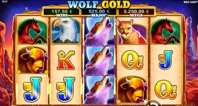 Las Wolf slots de 888 Casino