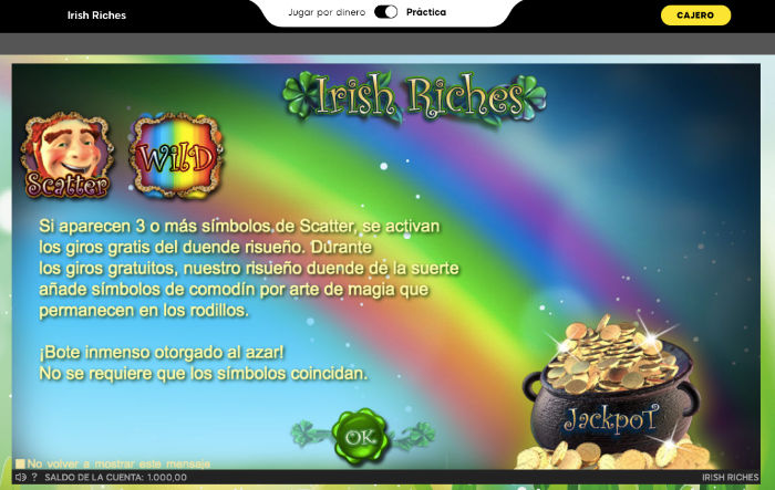 Irish Riches Tragaperras Gratis