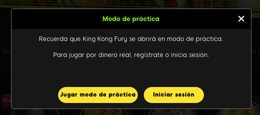 King Kong Fury Sesión en Práctica