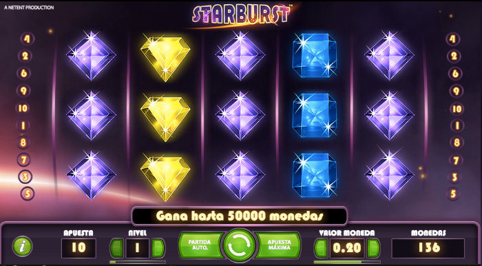 Starburst Tragaperras Online