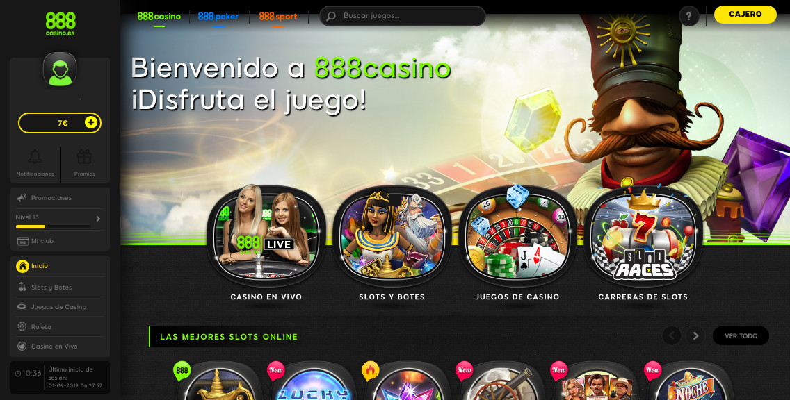 Slots online en 888casino.es