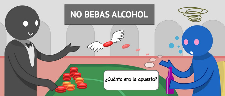 Blackjack: errores. No bebas en la mesa de blackjack