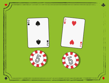 Estrategia de Blackjack doblar parejas