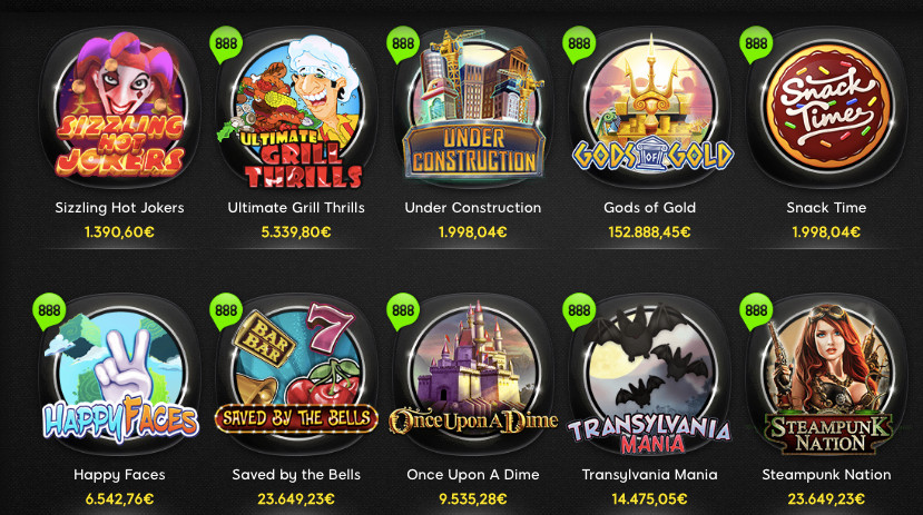 Jackpots en las tragaperras gratis