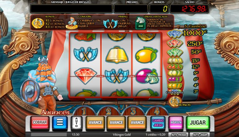 Slot de bar Vikingos Gold