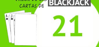 El valor de las cartas de blackjack