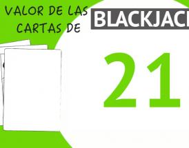 El valor de las cartas de blackjack