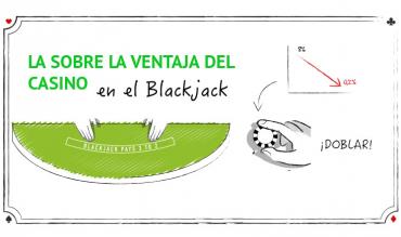 La ventaja de casino y jugador en el blackjack