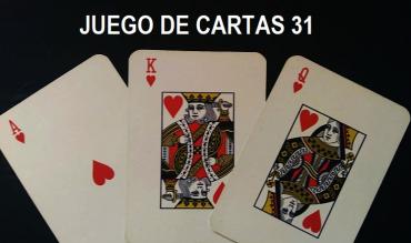 juego de cartas 31