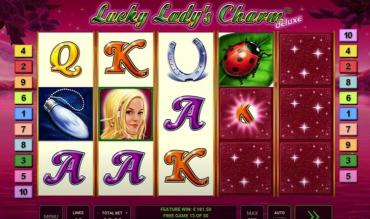 lucky lady's charm deluxe slot